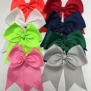 Grosgrain 5” large hair bows and cheer bows